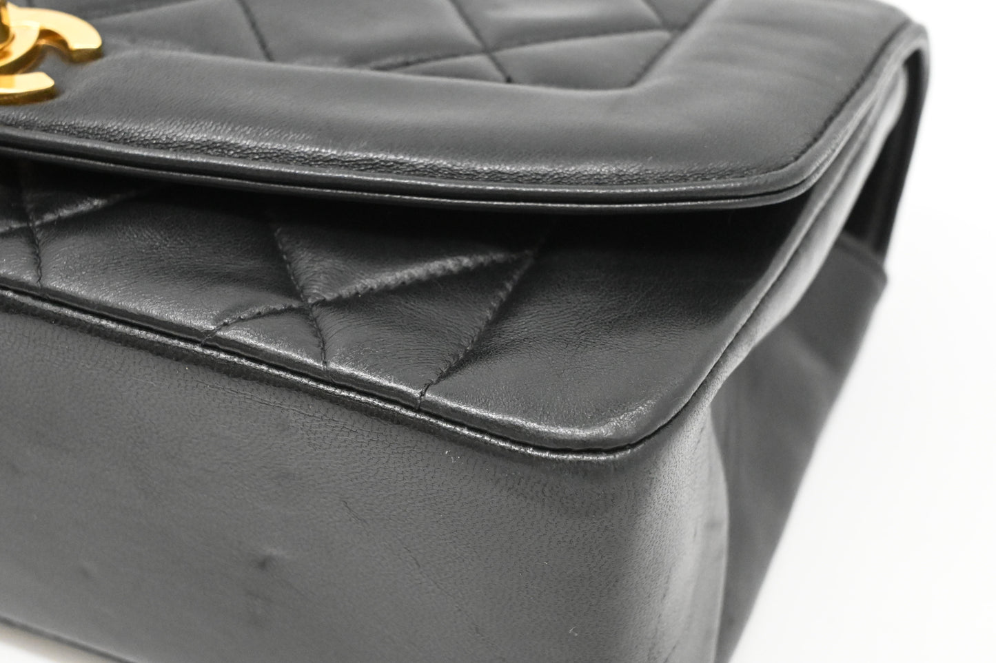 Chanel Diana 22 in Black Matelassé Leather