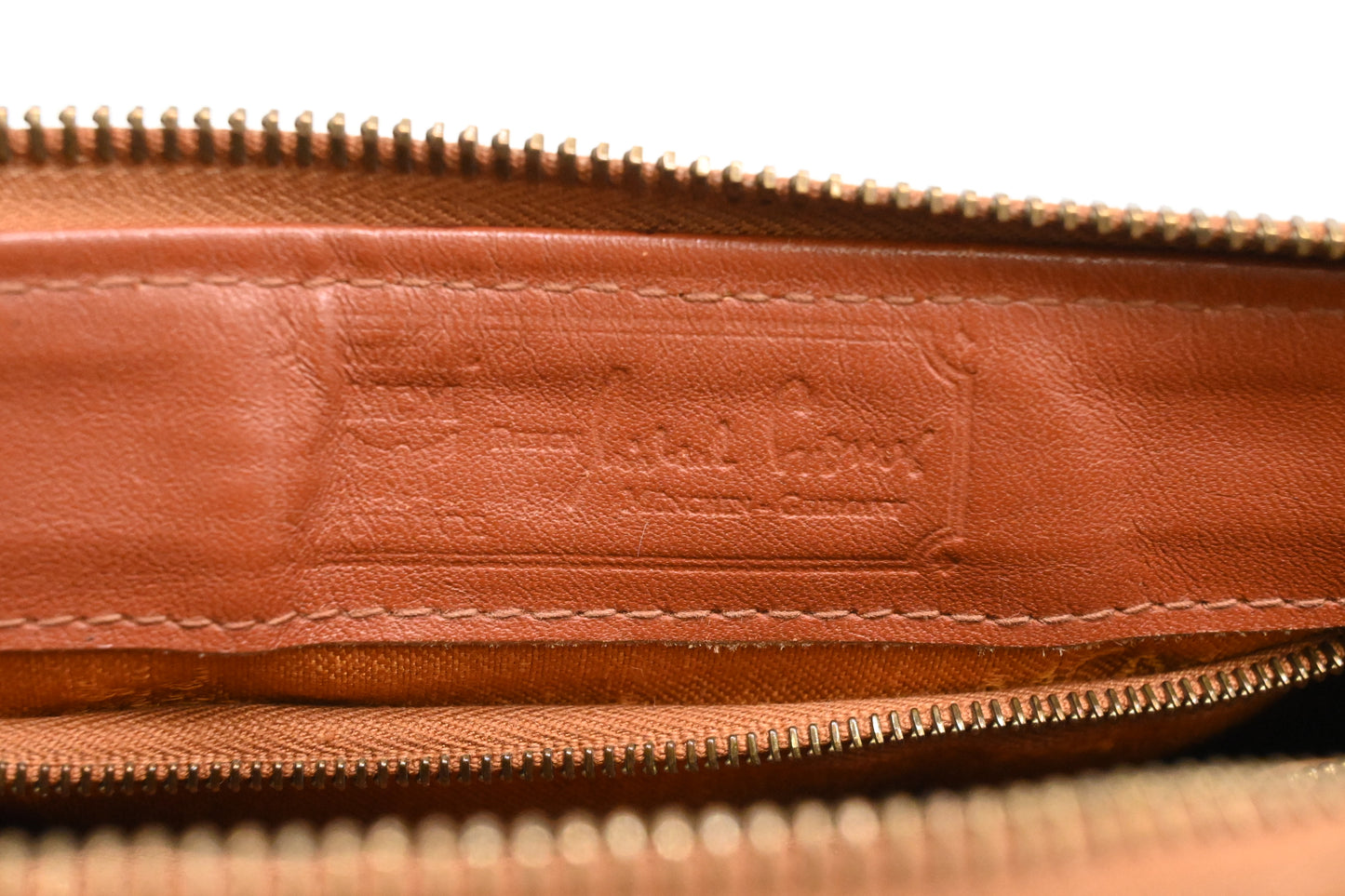MCM Boston Bag in Cognac Visetos Canvas
