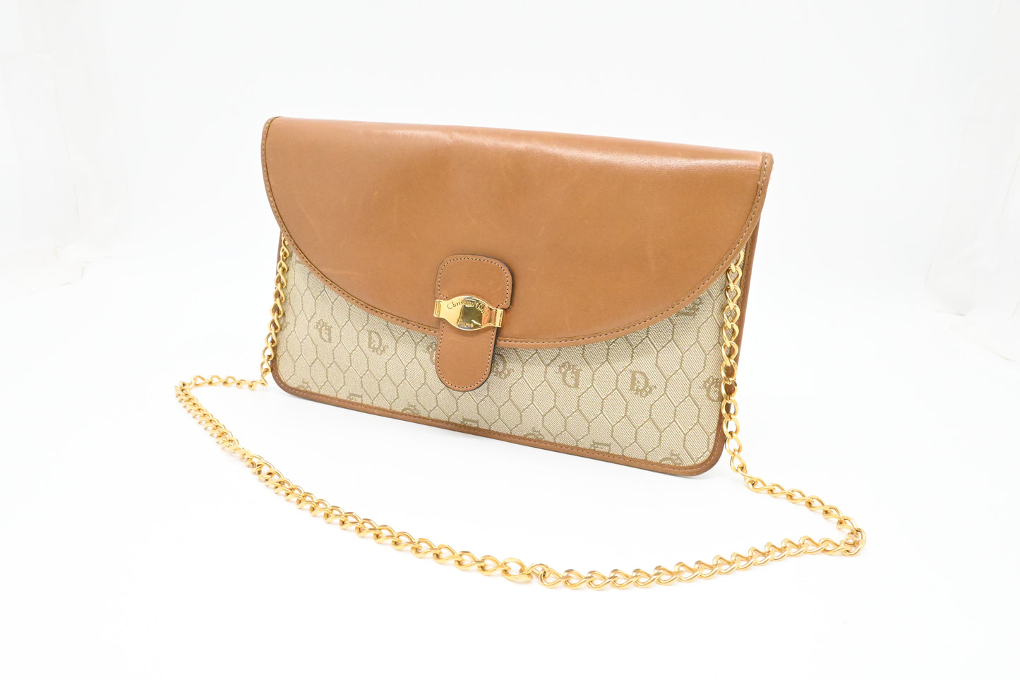 Dior Shoulder Bag in Beige Honeycomb Canvas
