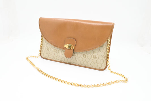 Dior Shoulder Bag in Beige Honeycomb Canvas