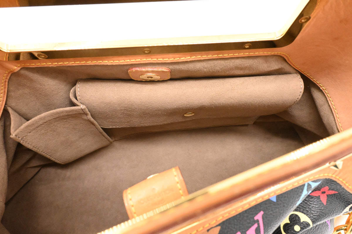 Louis Vuitton Judy MM in Black Multicolor Monogram Canvas