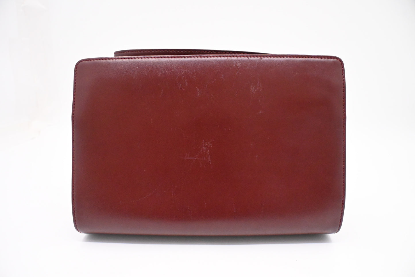 Cartier Wristlet in Burgundy Leather