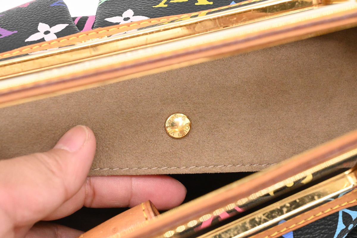 Louis Vuitton Judy MM in Black Multicolor Monogram Canvas