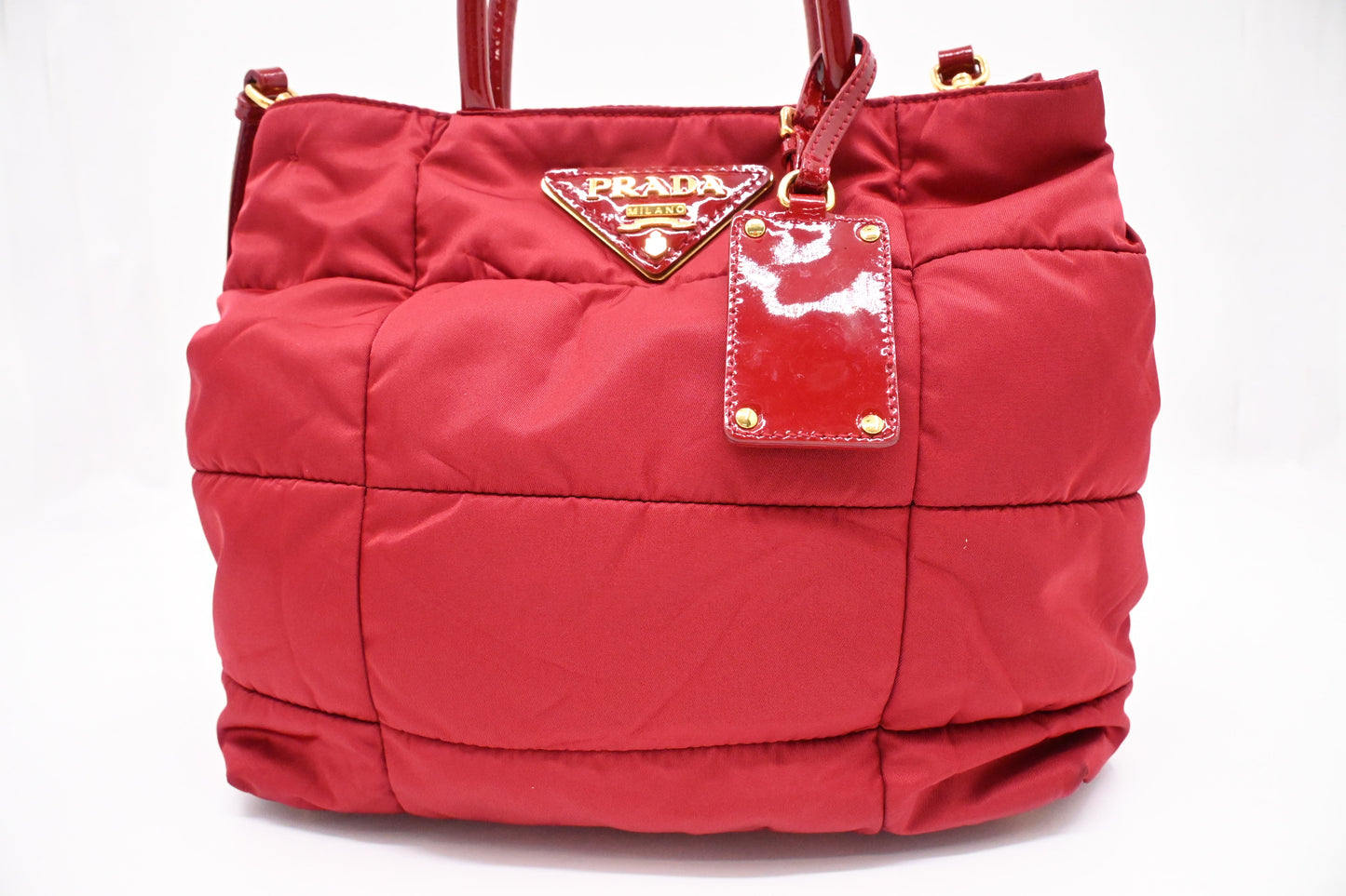Prada 2way Bag in Red Nylon Canvas