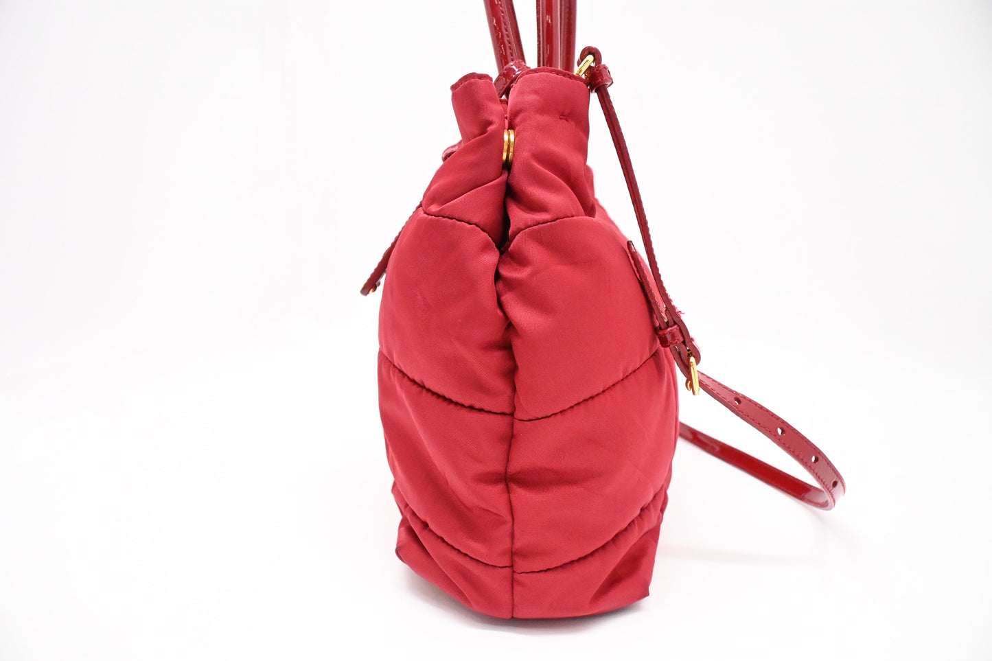 Prada 2way Bag in Red Nylon Canvas
