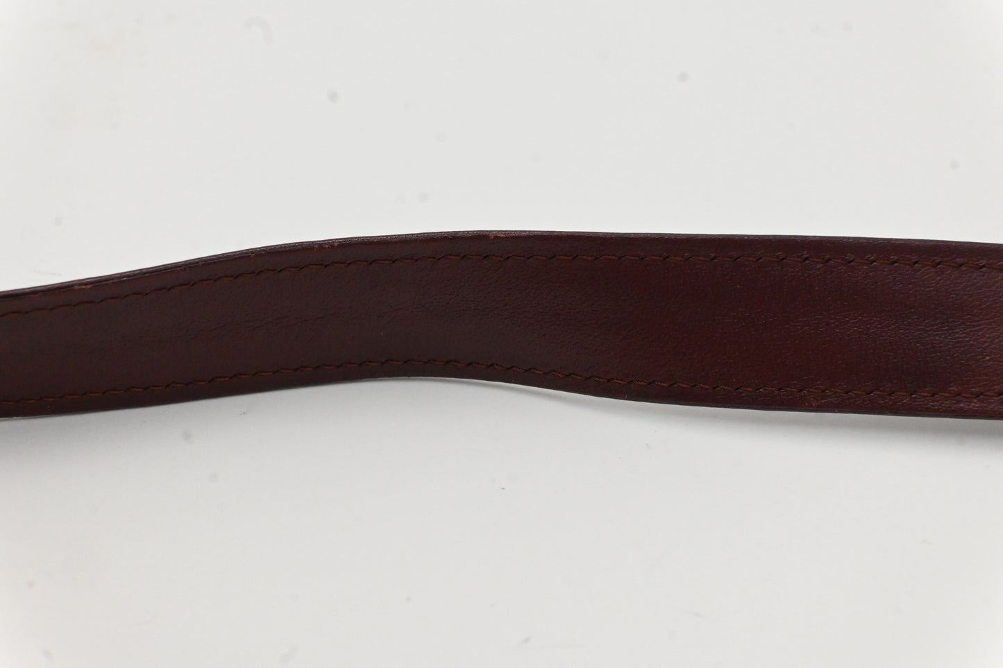 Cartier Kiss Lock Shoulder Bag in Burgundy Leather