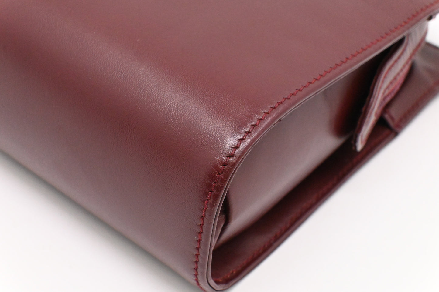 Cartier Wristlet in Burgundy Leather