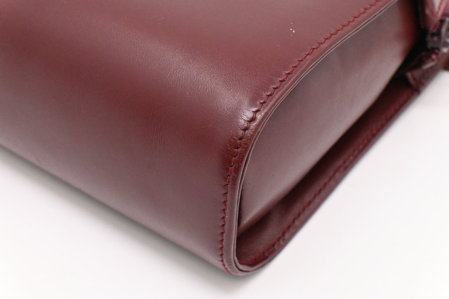 Cartier Wristlet in Burgundy Leather