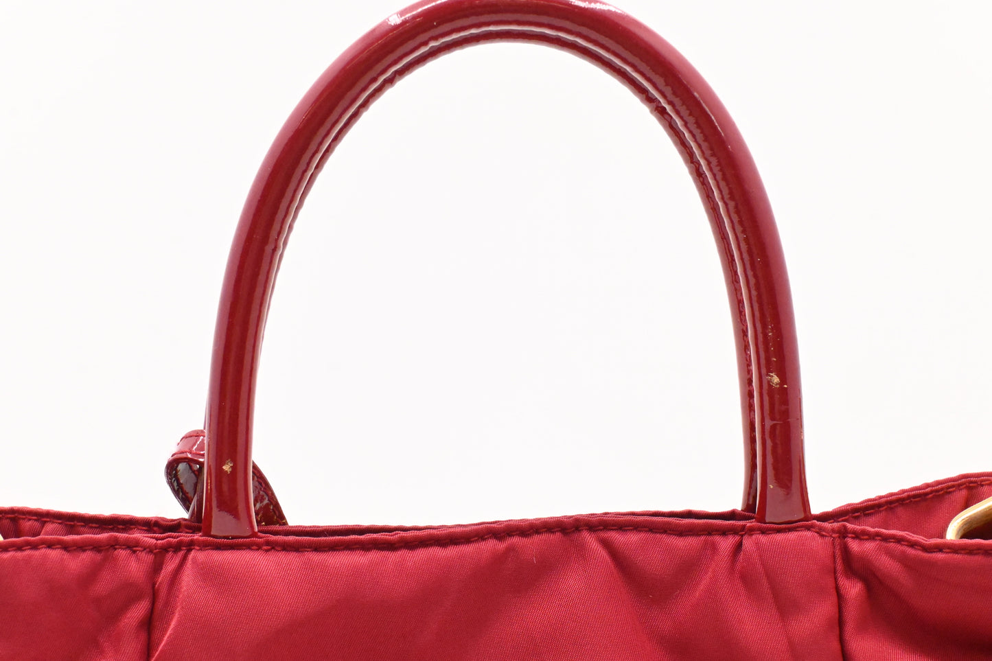 Prada 2way Bag in Red Nylon Canvas