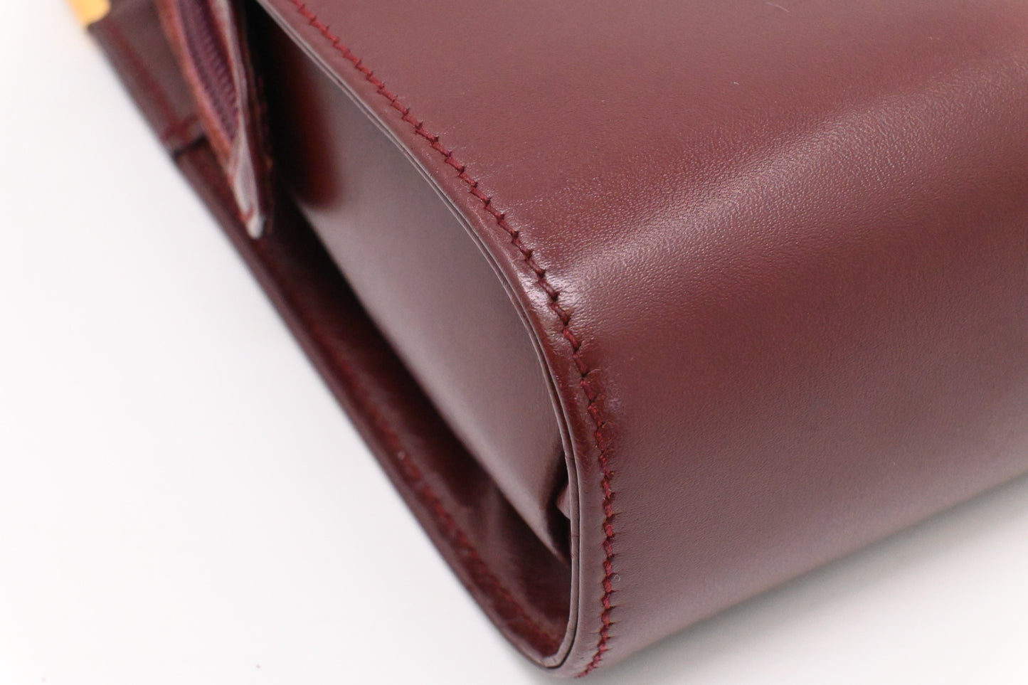 Cartier Wristlet in Burgundy Leather