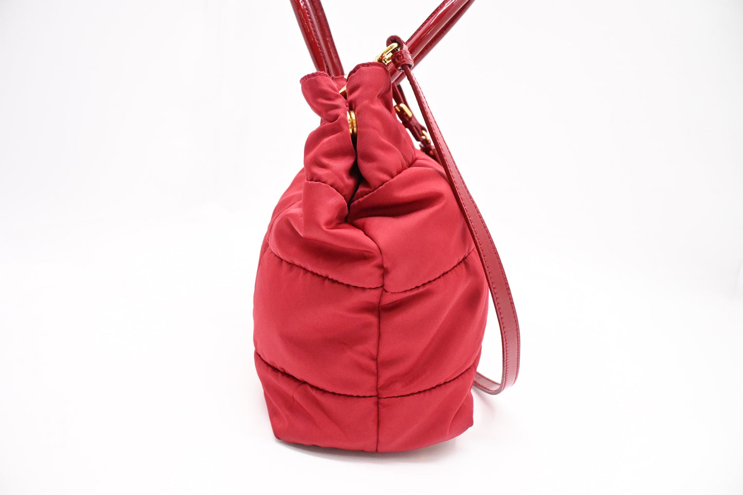 Prada 2way Bag in Red Nylon Canvas