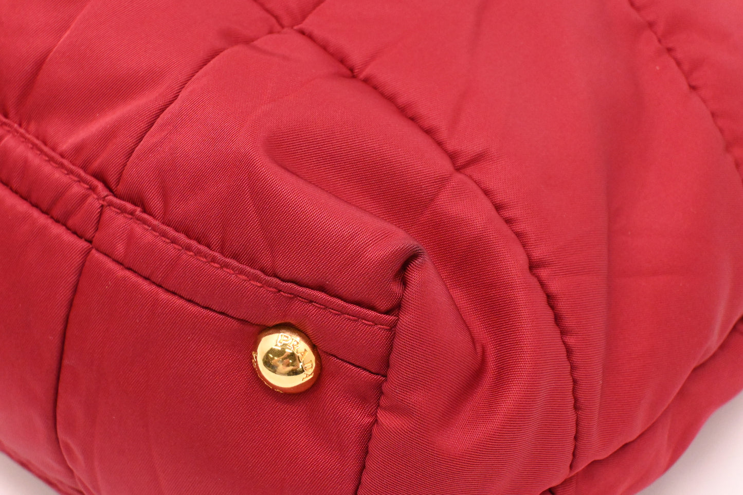 Prada 2way Bag in Red Nylon Canvas