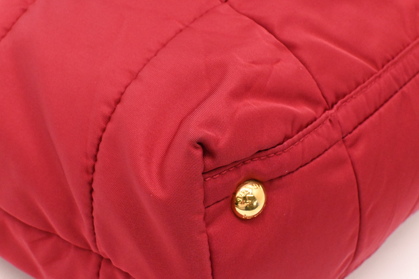 Prada 2way Bag in Red Nylon Canvas