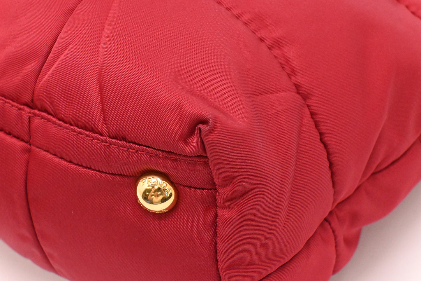 Prada 2way Bag in Red Nylon Canvas