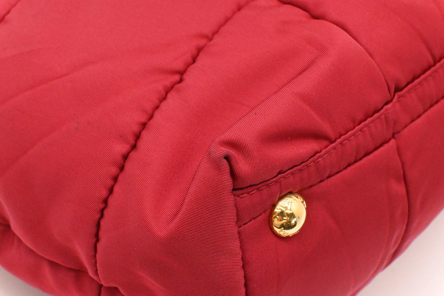 Prada 2way Bag in Red Nylon Canvas