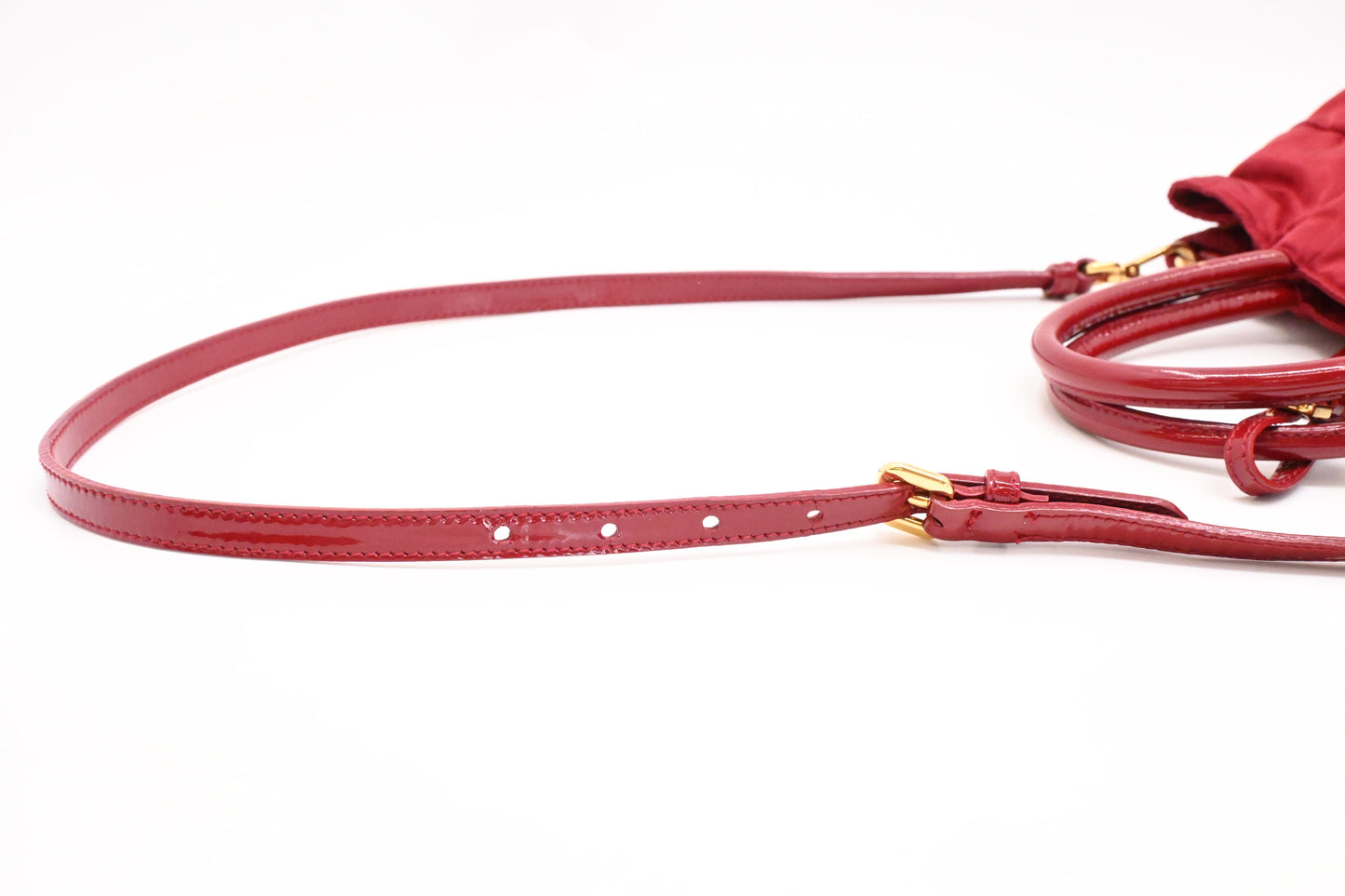 Prada 2way Bag in Red Nylon Canvas