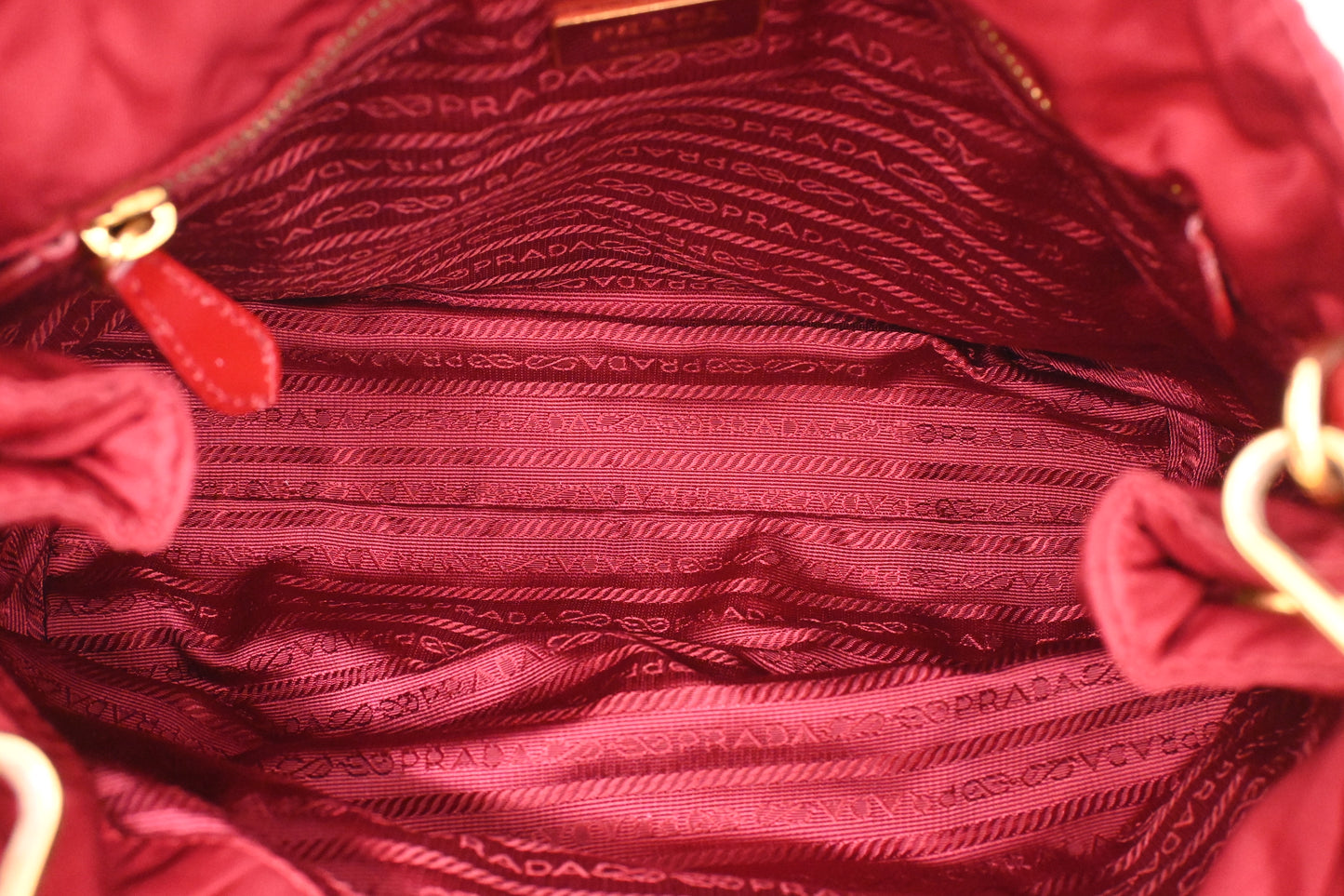 Prada 2way Bag in Red Nylon Canvas