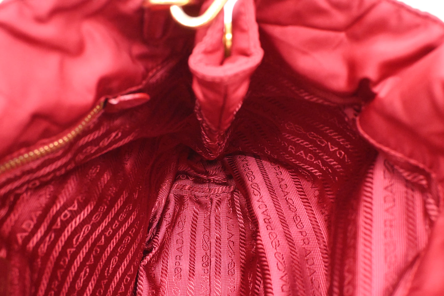 Prada 2way Bag in Red Nylon Canvas
