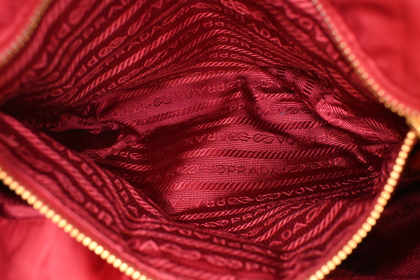 Prada 2way Bag in Red Nylon Canvas