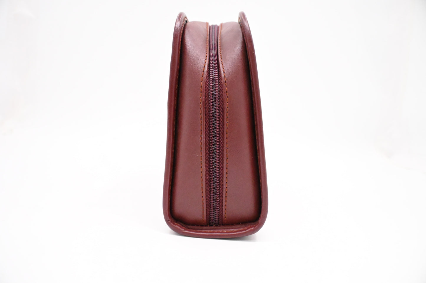 Cartier Toiletry Pouch in Burgundy Leather