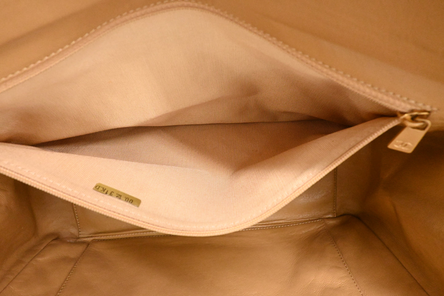 Chanel Grand Shopping Tote in Beige Caviar Leather