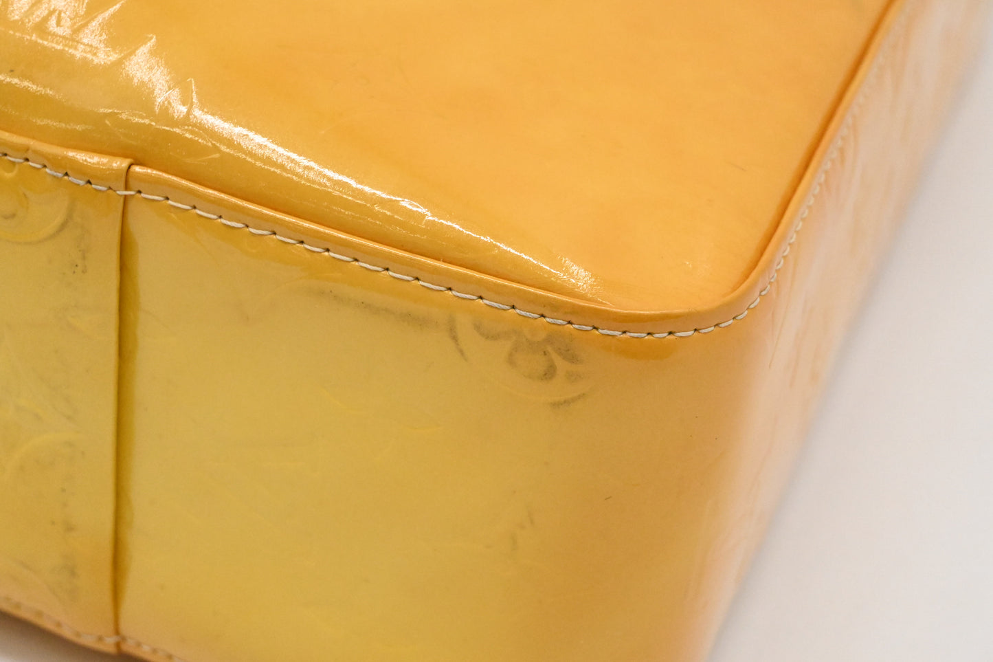 Louis Vuitton Columbus in Yellow Vernis Leather