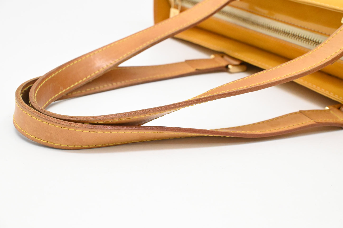 Louis Vuitton Columbus in Yellow Vernis Leather
