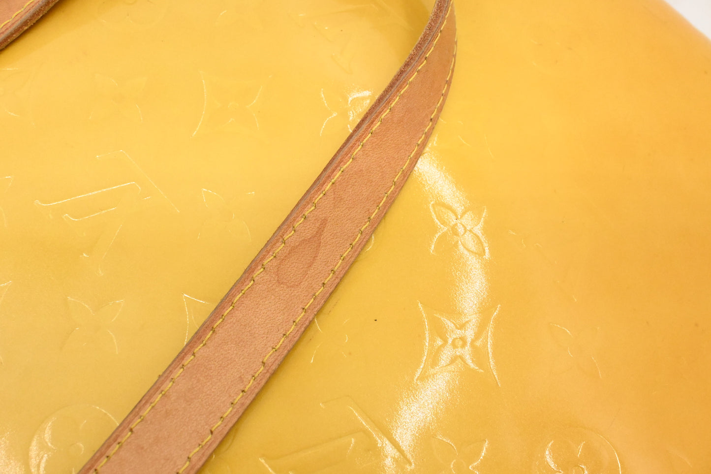 Louis Vuitton Columbus in Yellow Vernis Leather