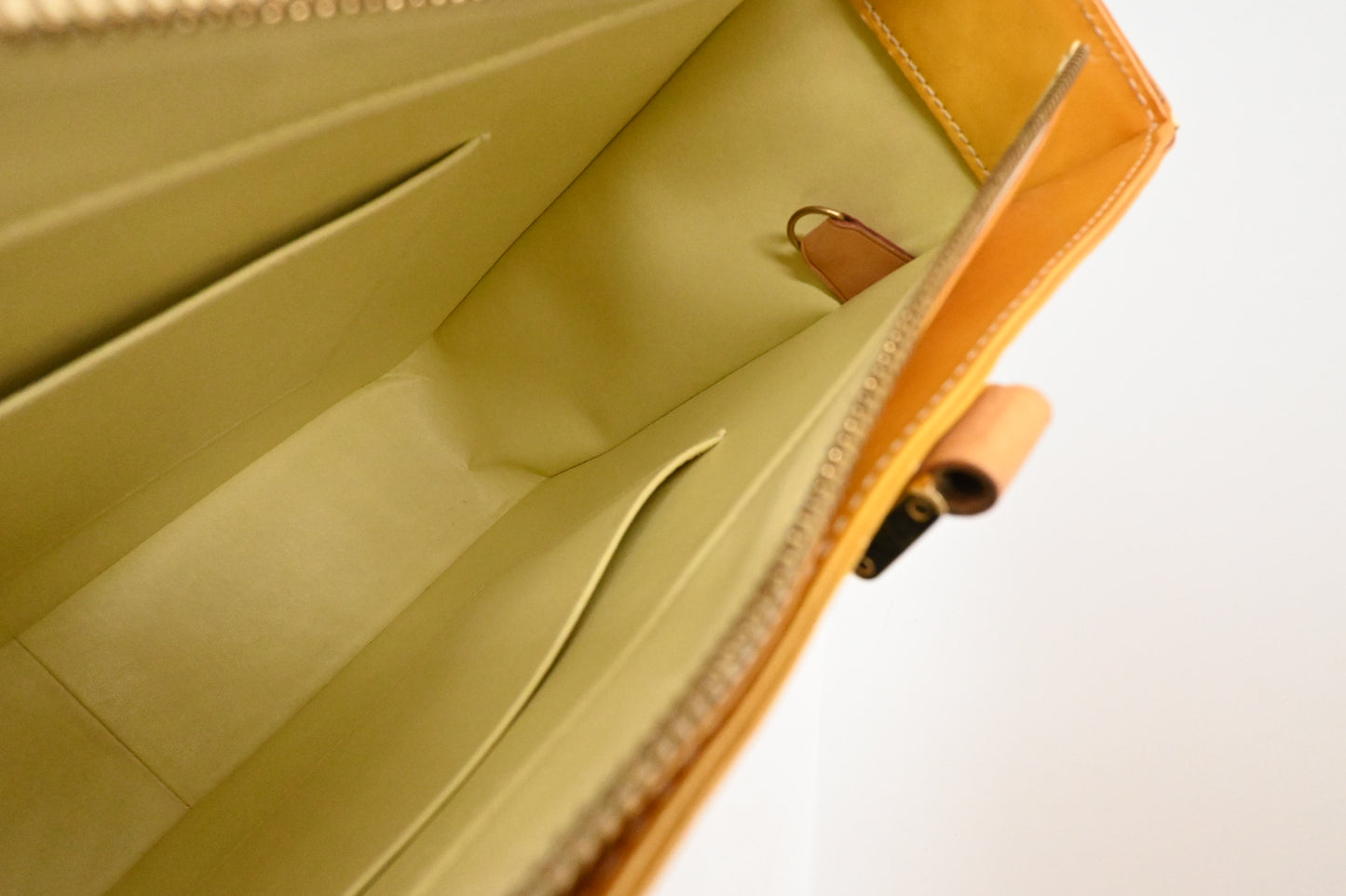 Louis Vuitton Columbus in Yellow Vernis Leather