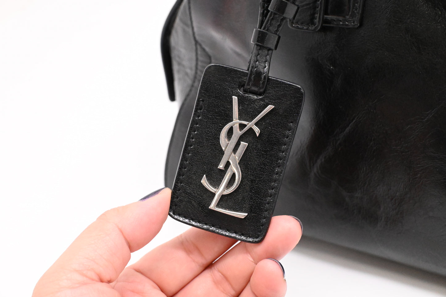 YSL Saint Laurent Handbag in Black Leather