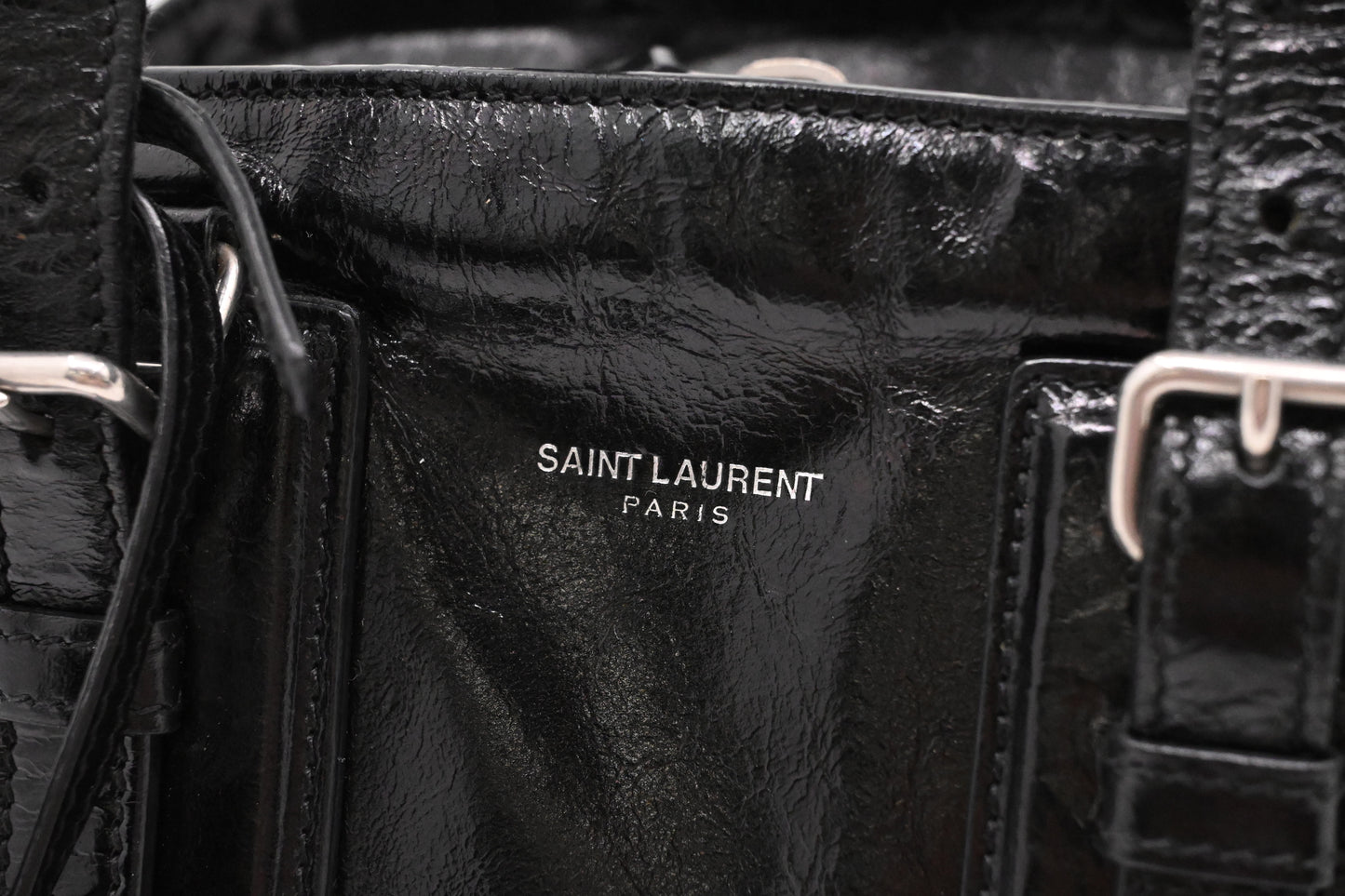 YSL Saint Laurent Handbag in Black Leather