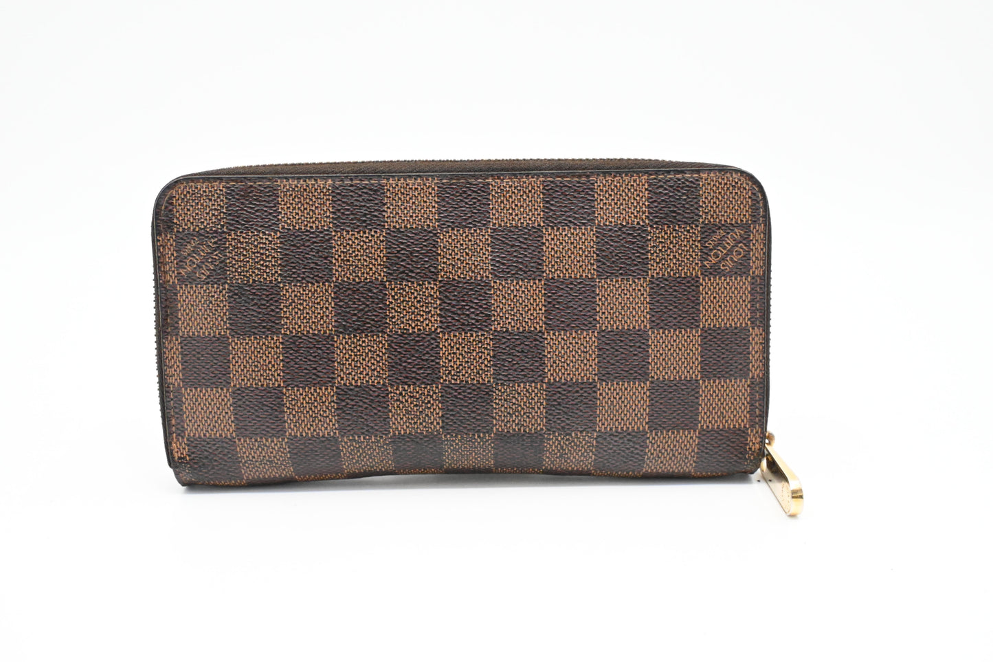Louis Vuitton Long Zippy Wallet in Damier Ebene Canvas