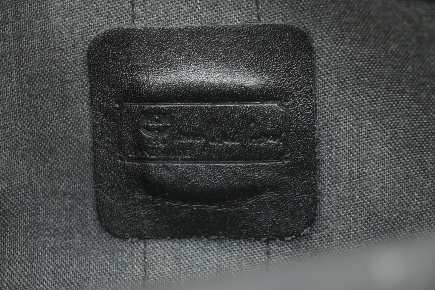 MCM Bumbag in Black Coated Canvas