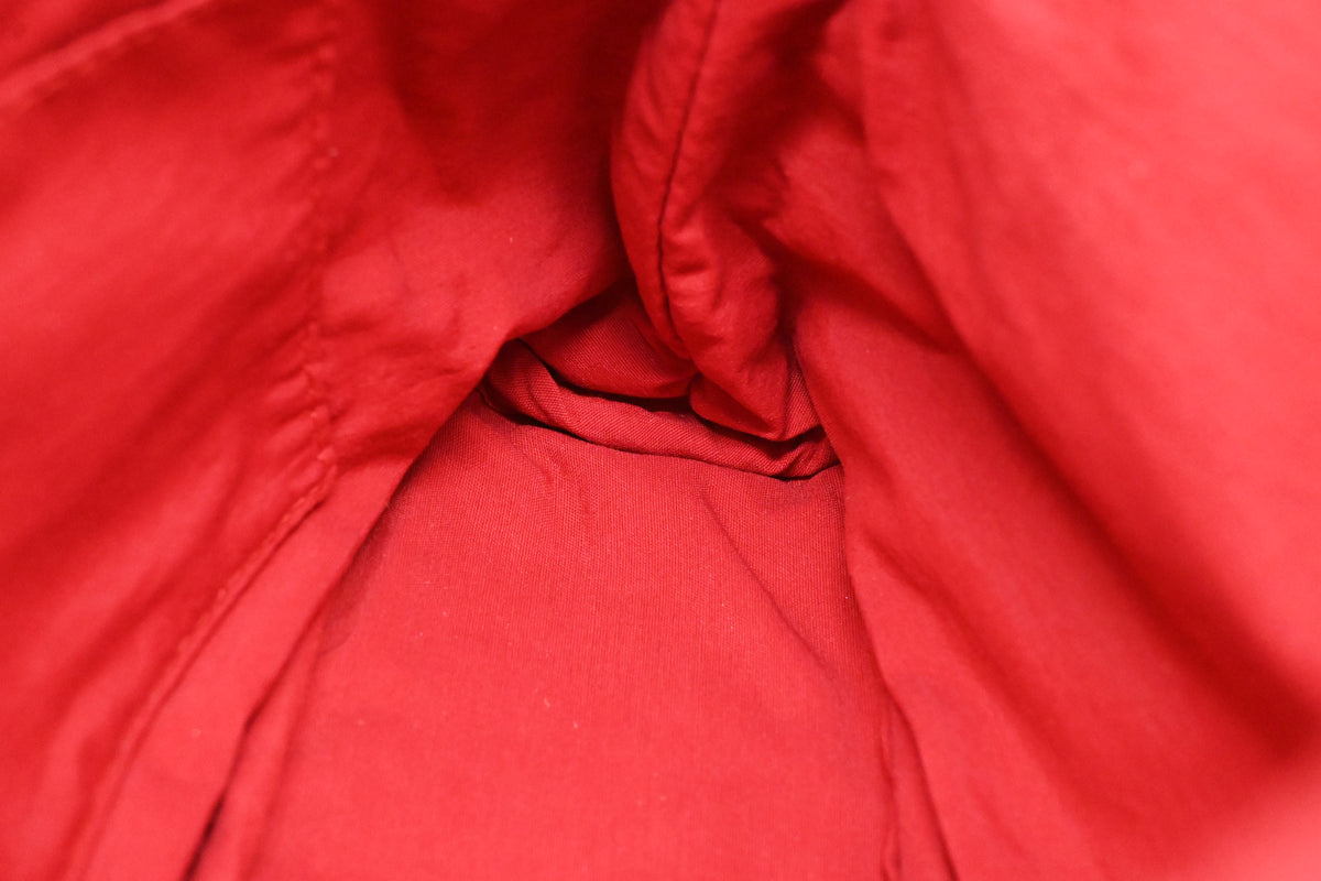 Hermes Bolide Pouch 25 in Red Canvas