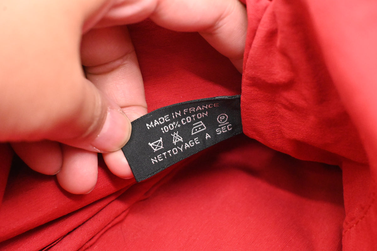 Hermes Bolide Pouch 25 in Red Canvas