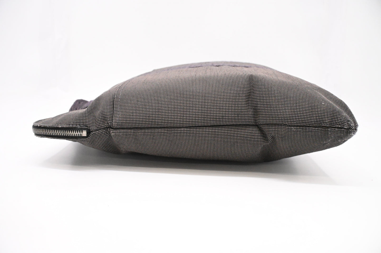 Hermes Herline Business Bag in Grey Canvas