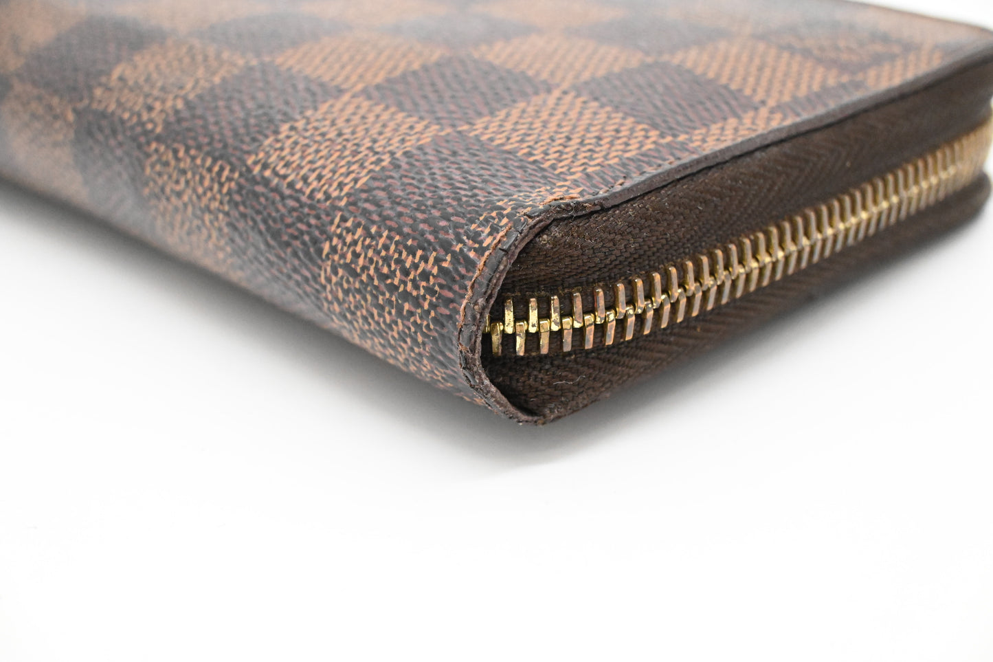 Louis Vuitton Long Zippy Wallet in Damier Ebene Canvas