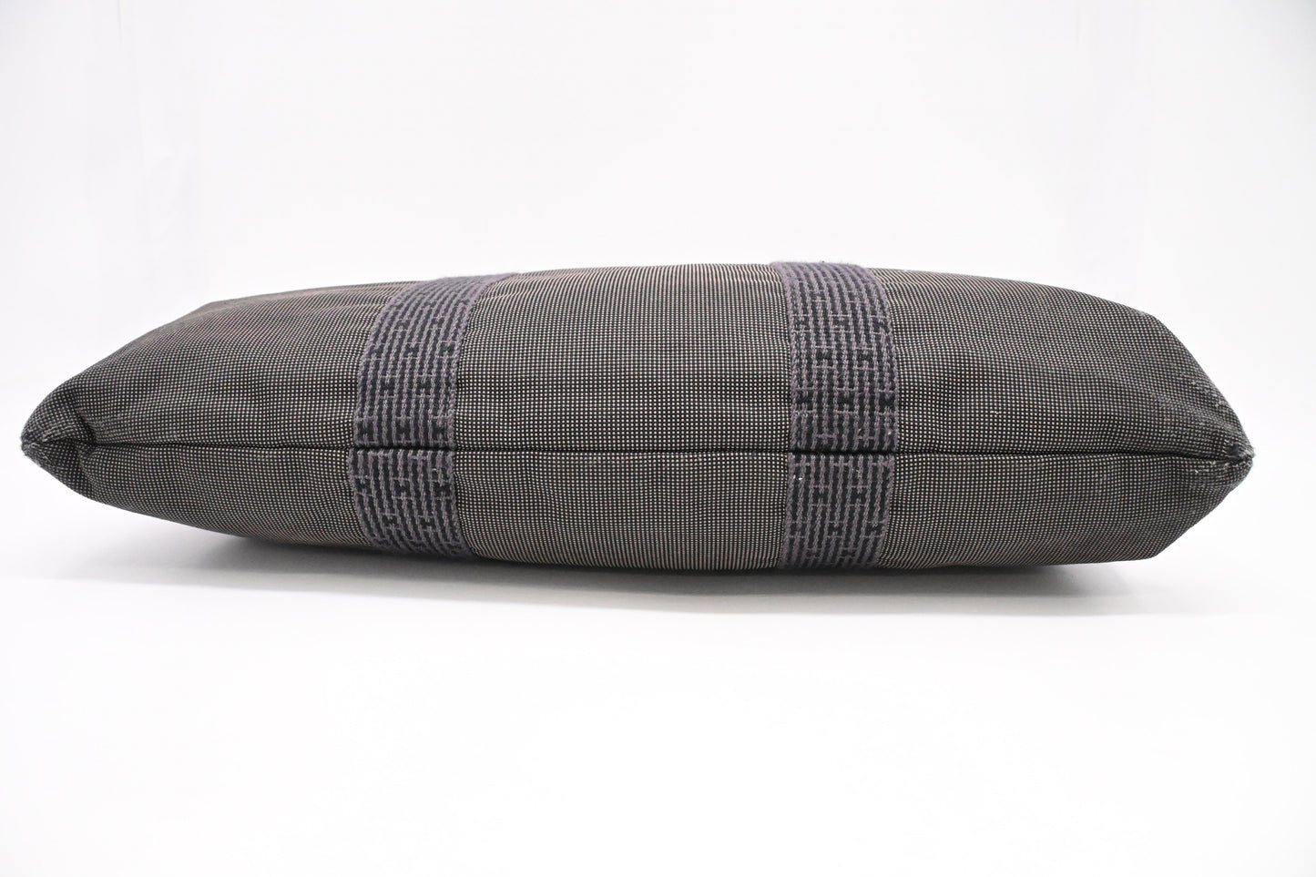 Hermes Herline Business Bag in Grey Canvas