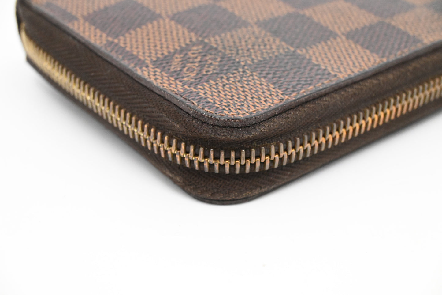Louis Vuitton Long Zippy Wallet in Damier Ebene Canvas