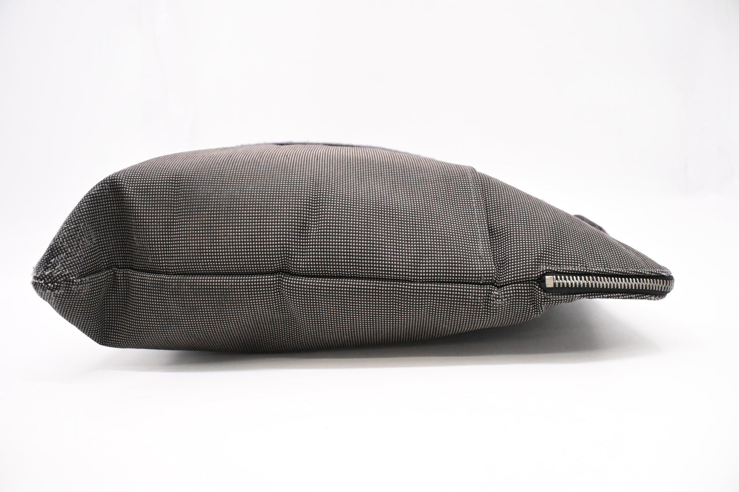 Hermes Herline Business Bag in Grey Canvas