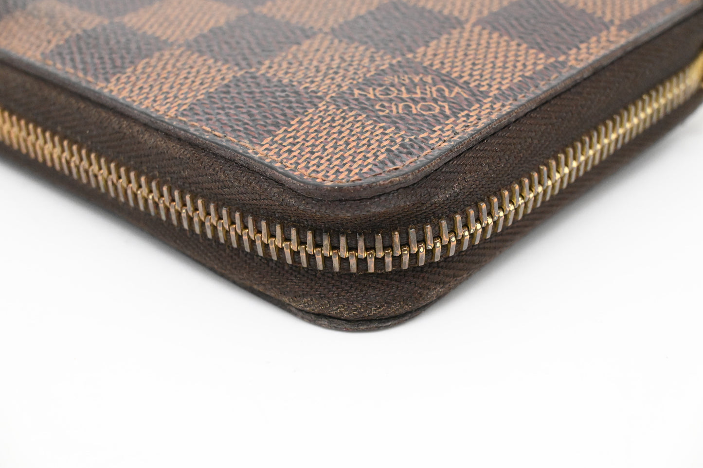 Louis Vuitton Long Zippy Wallet in Damier Ebene Canvas