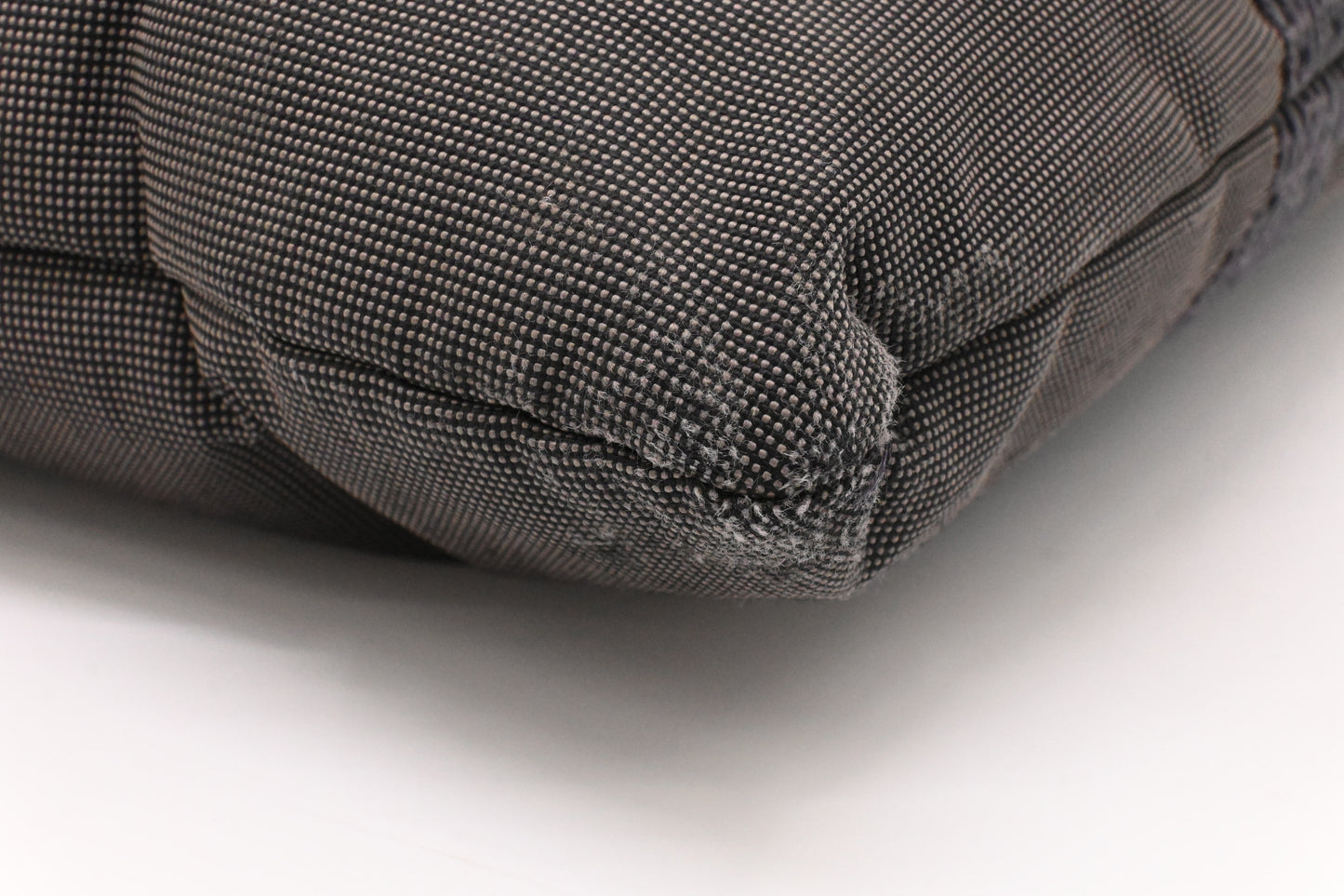Hermes Herline Business Bag in Grey Canvas