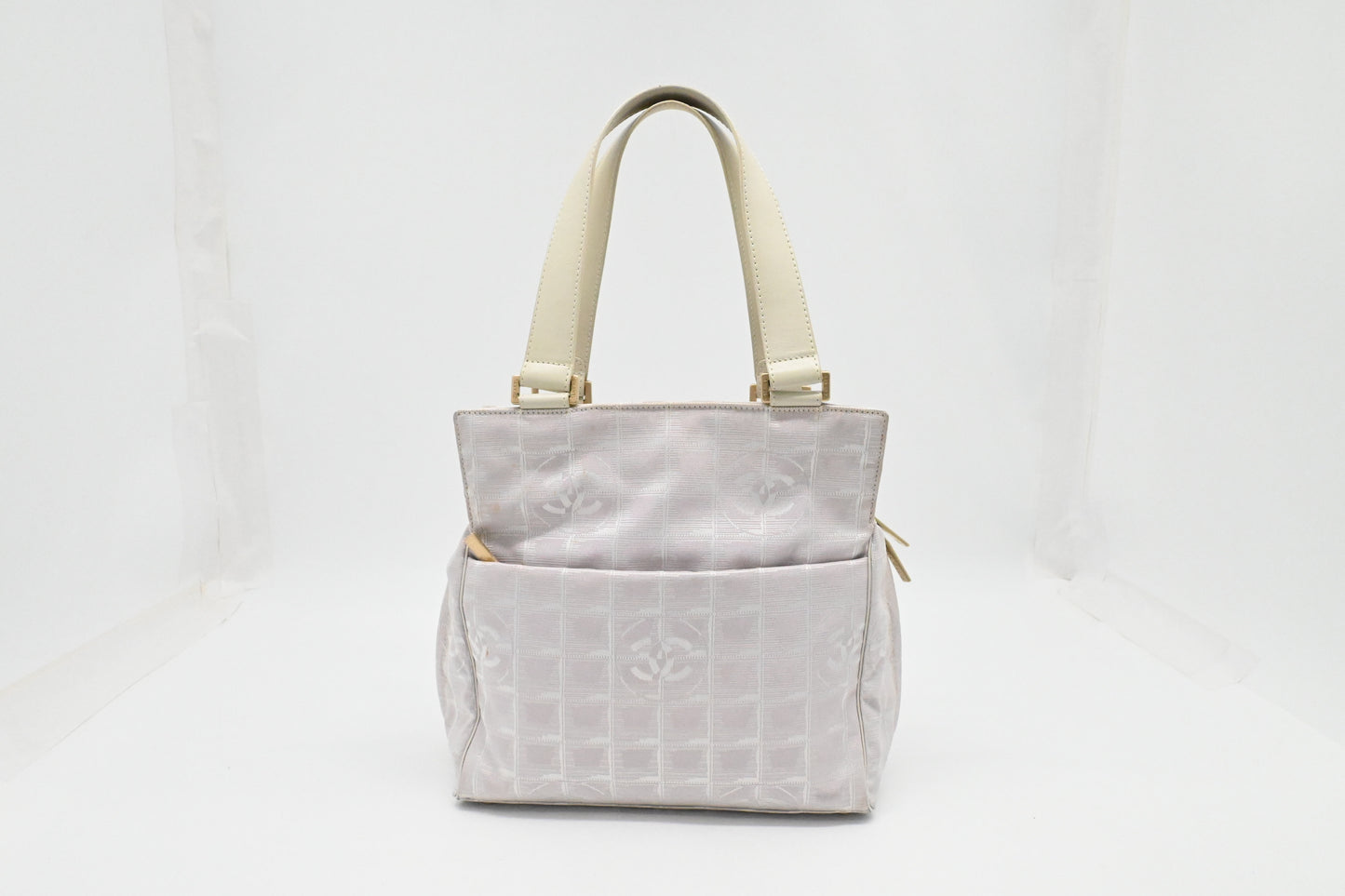 Chanel New Travel Line Shoulder Bag in Lavender Canvas