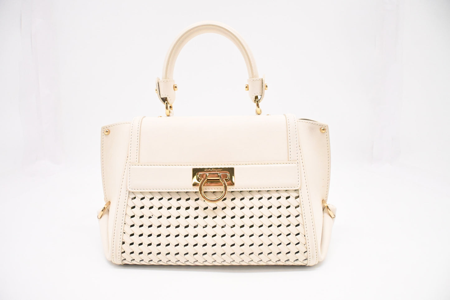 Ferragamo Sophia Bag in White Leather