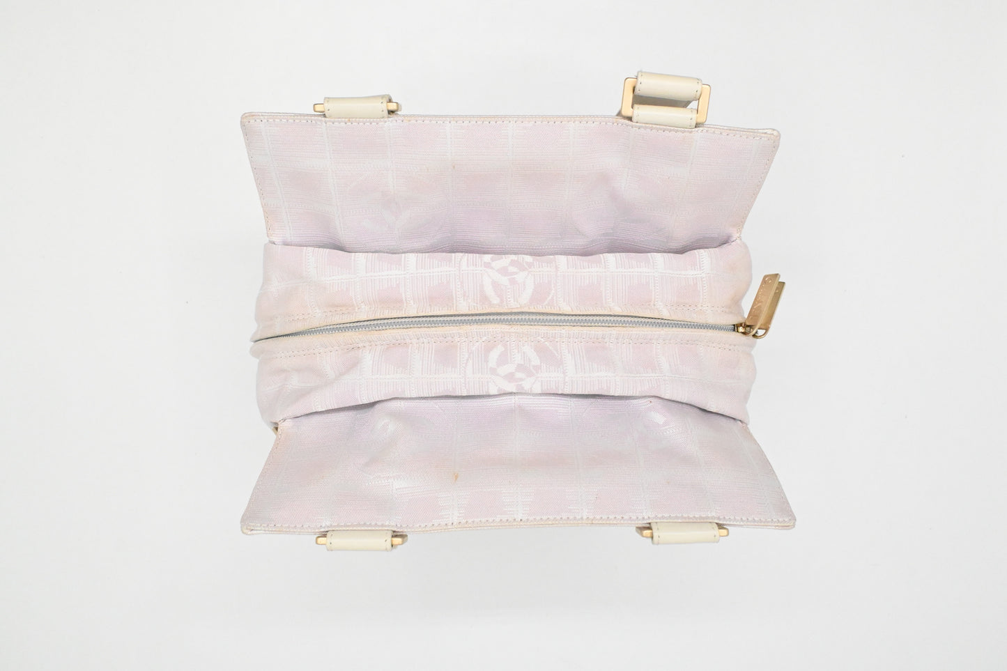 Chanel New Travel Line Shoulder Bag in Lavender Canvas