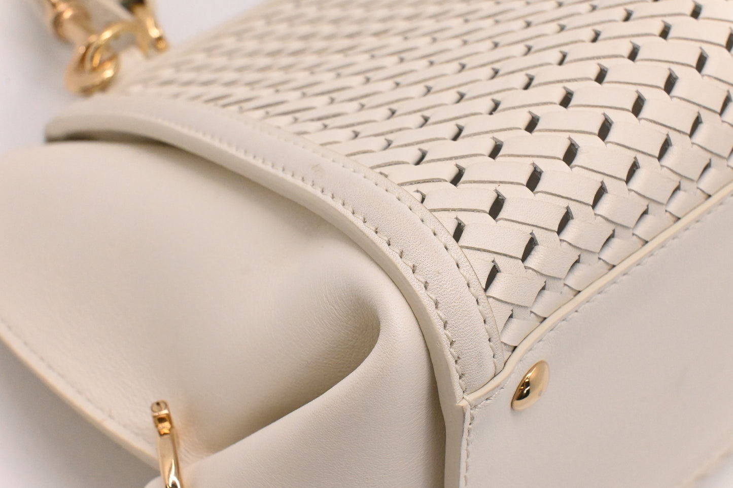 Ferragamo Sophia Bag in White Leather