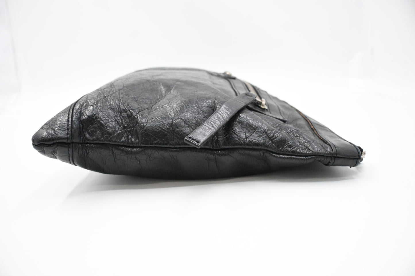 Balenciaga City Clutch in Black Leather