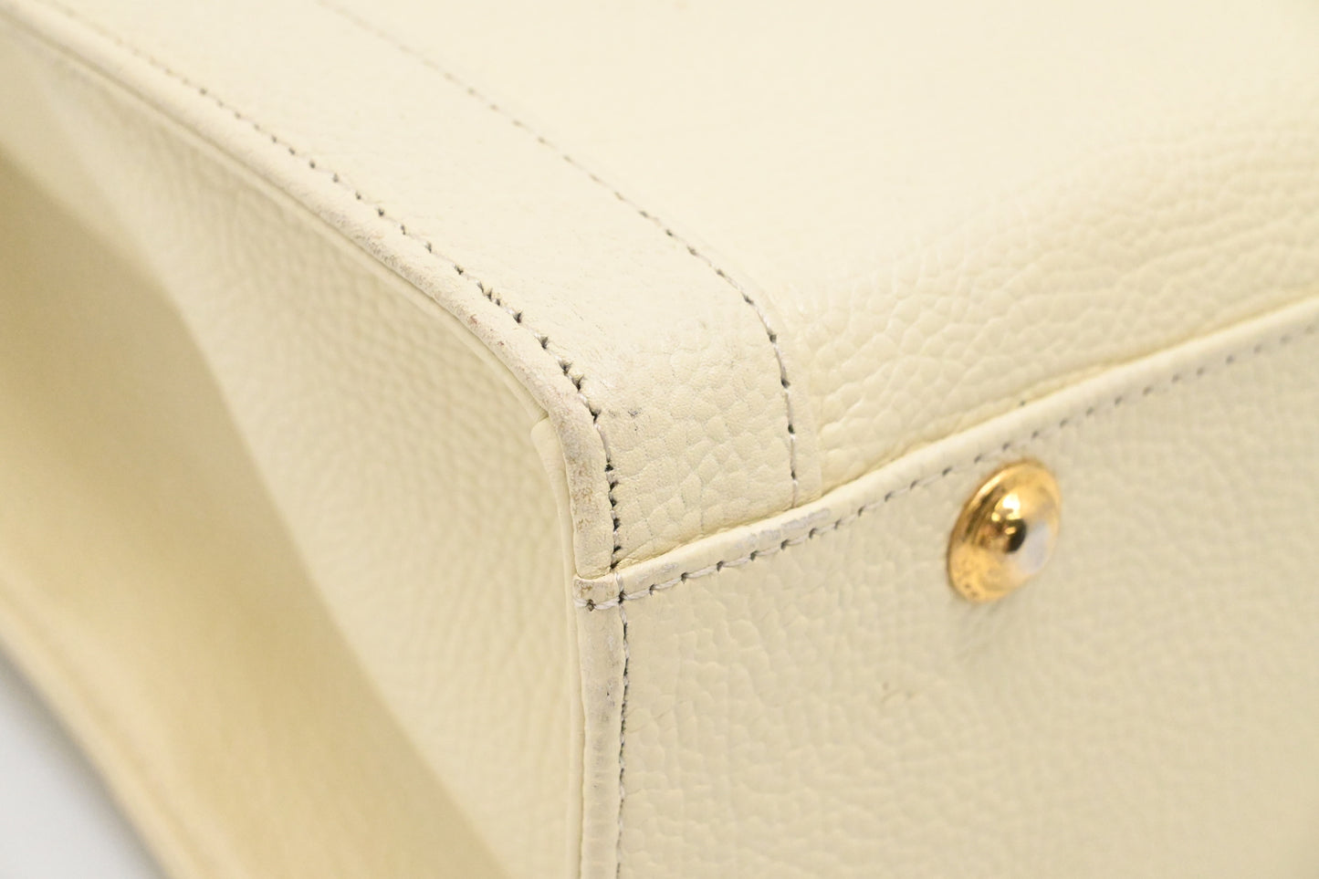 YSL Saint Laurent Handbag in White Leather