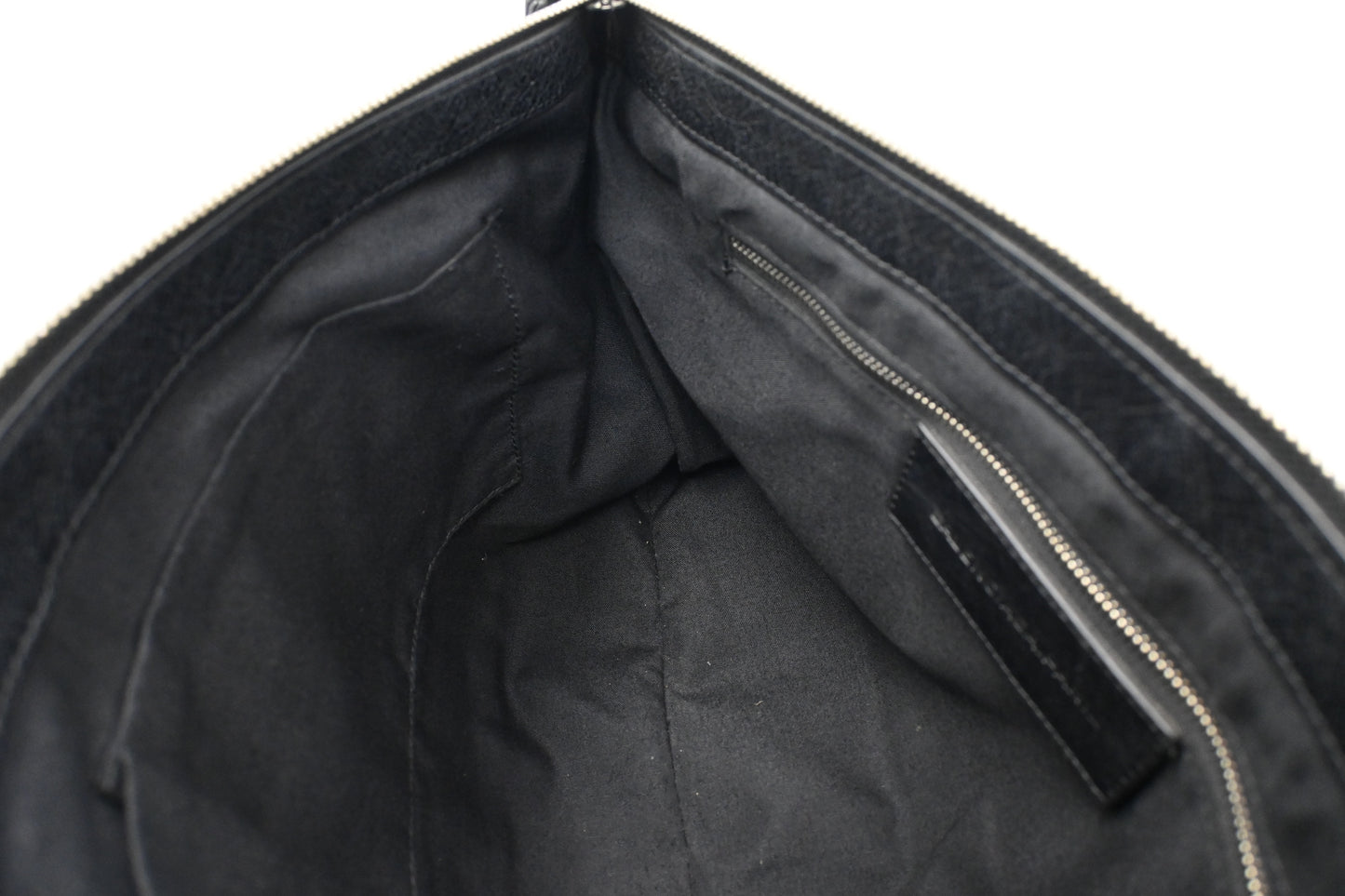 Balenciaga City Clutch in Black Leather