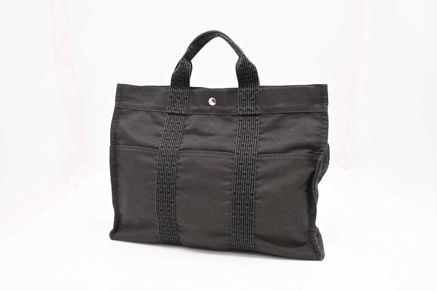 Hermes Fourre-Tout Tote in Grey Canvas